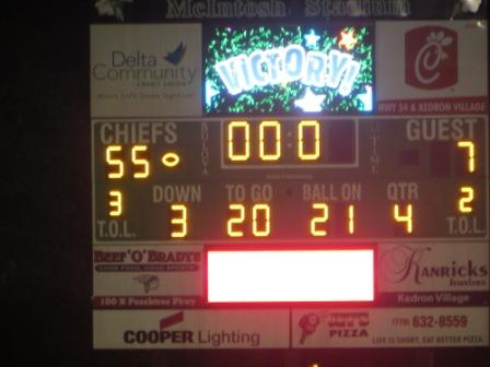     The final scoreboard told the crowd that it was a decisive win for McIntosh.