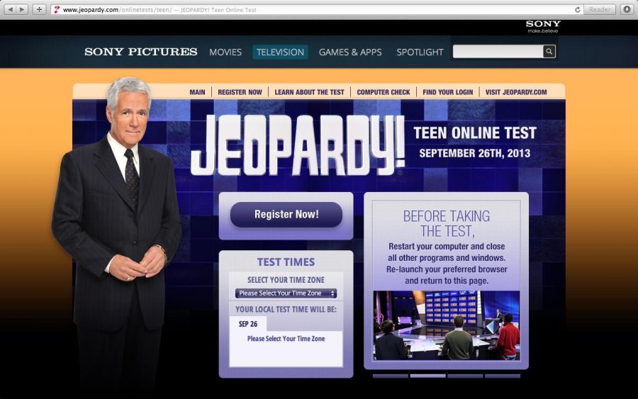 Go to this website to sign up for and take the Jeopardy online teen test at 8 p.m. this Thursday. 