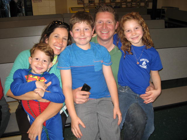 Mrs. Sisk, along with her husband and three children, pose for a picture. Photo courtsey of Mrs. Sisk.