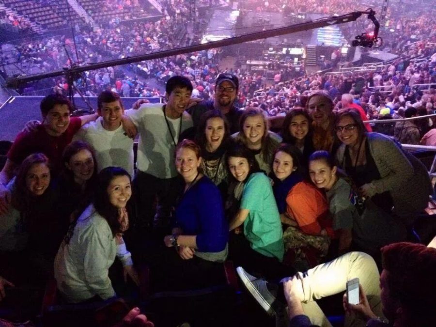 McIntosh students, Madison-Grace Fennell and Paden Cordell, attend the Passion Conference with their small group. 