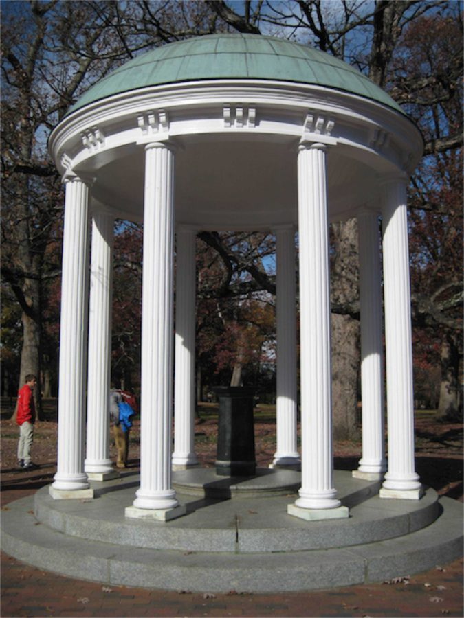 The Old Well, UNCs most recognizable landmark. 