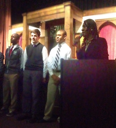 Kyle Ewers, John Childers and  Keaton Wimbish at the awards night.