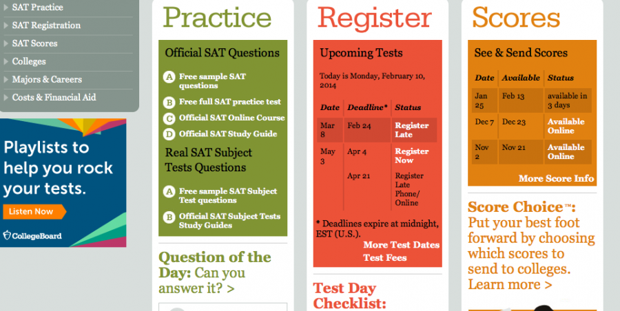 Students can view their Jan. 25 SAT scores online at collegeboard.org this Thursday, Feb. 13. 