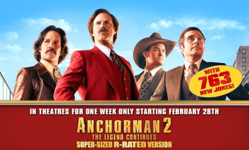 "Anchorman 2" to return to theaters with new jokes