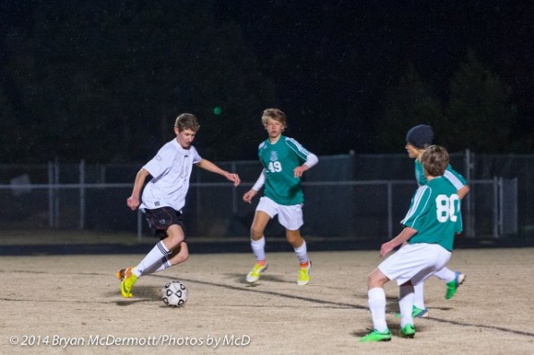 The ninth grade team playing at Whitewater.