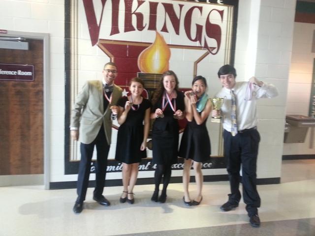 Literary team poses at Region Championship