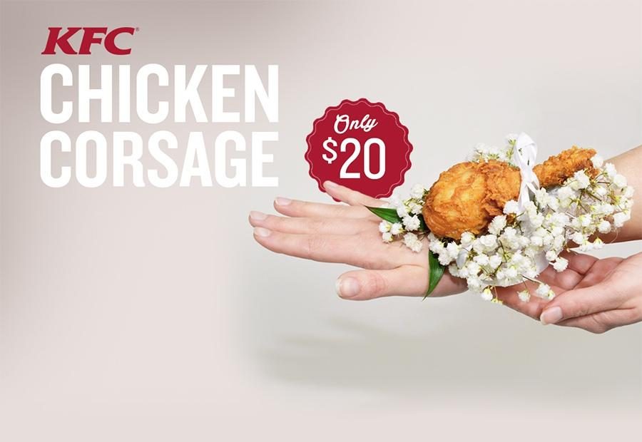 KFC sells "chicken corsages" to prom-goers