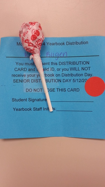 Seniors receive yearbooks on May 12