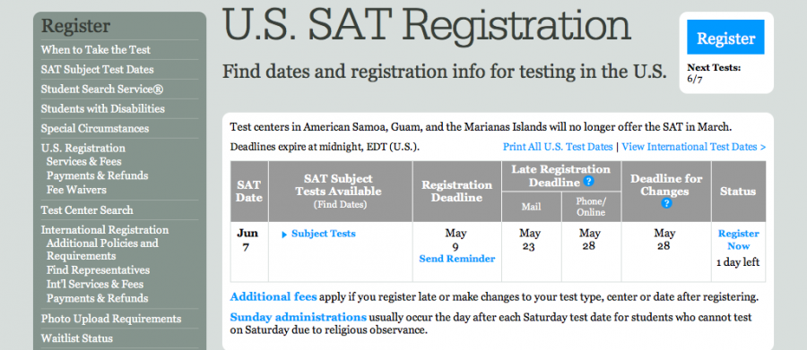 Sign up for summer SAT/ACT by this Friday, May 9