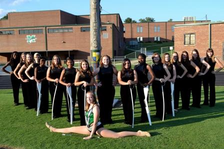 The color guard practices for football game – McIntosh Trail – The ...