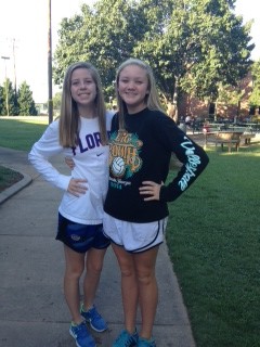 Freshman Olivia Humbard and Casey