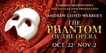 The Phantom of the Opera performs in Atlanta