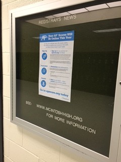 The Registrars office provides information about fees for AP testing.