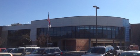 The walkway gives the school a modern appearance.