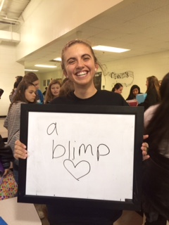 Junior Carson Silbert shows the way to her heart this Valentines Day.