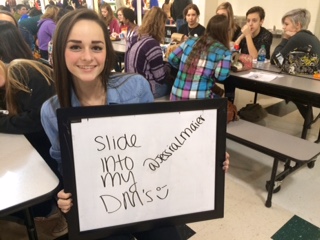 Freshman Jessica Maier says the way she prefers to be asked out.