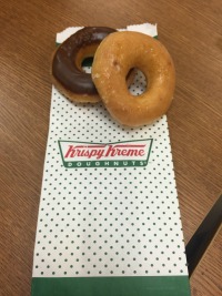 Donuts have fewer nutrients than Chick-fil-a biscuits, yet students were allowed to buy donuts before school.