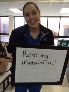 Senior Madison Scruggs says her New Years resolution off.