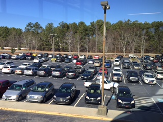 Multiple parking spots remain open daily. However there are no more available permits. 