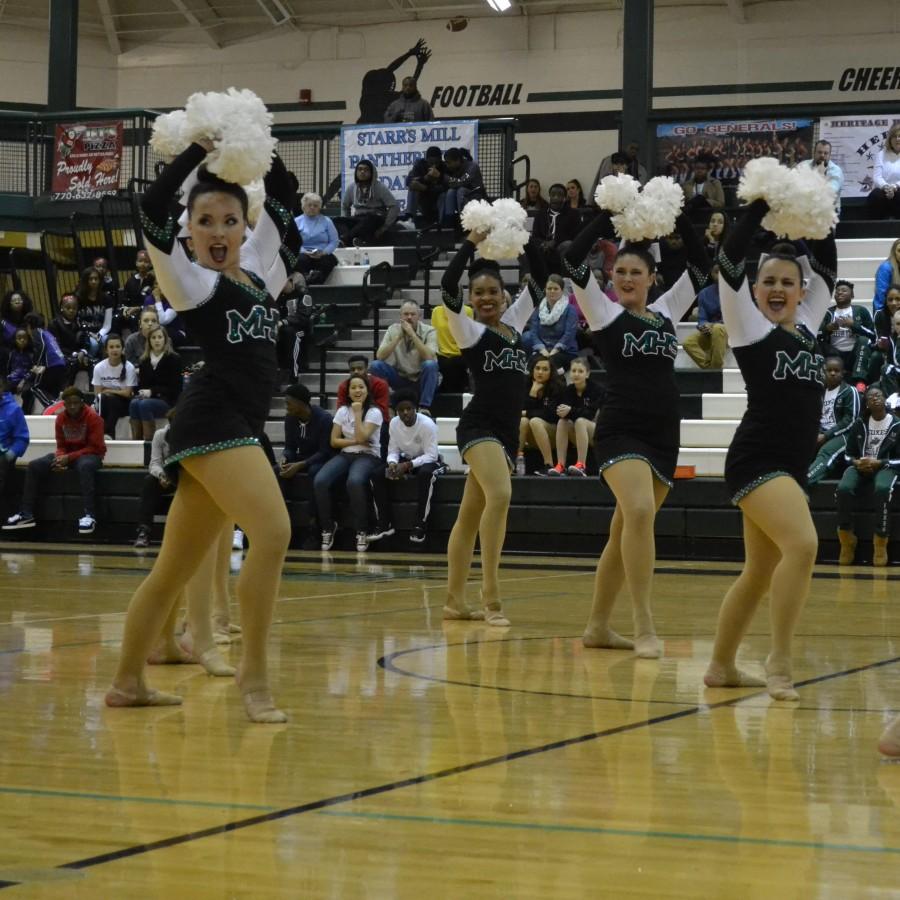The Chiefettes perform their pom routine at last years state competition. 