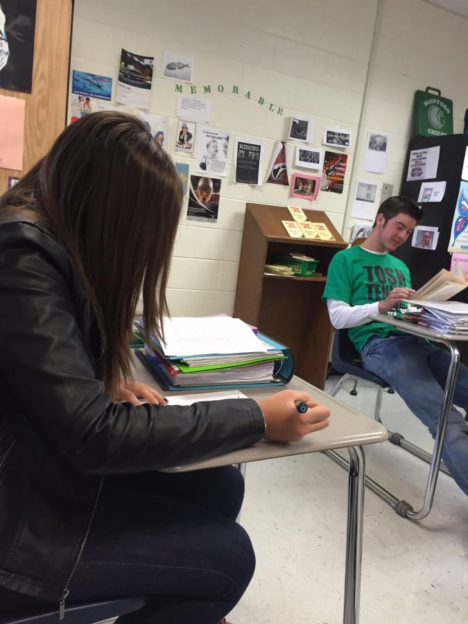 Students prepare for tests over assigned reading.