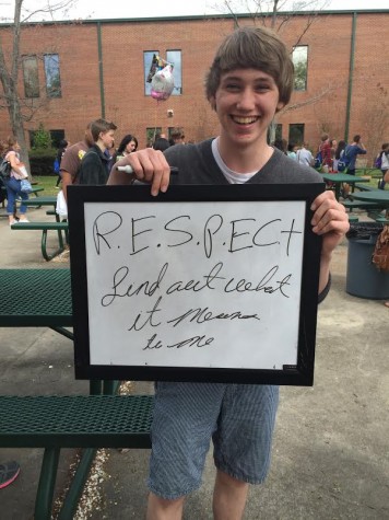 Junior Richard Kohlhaas wants more respect by quoting the famous Aretha Franklin song.