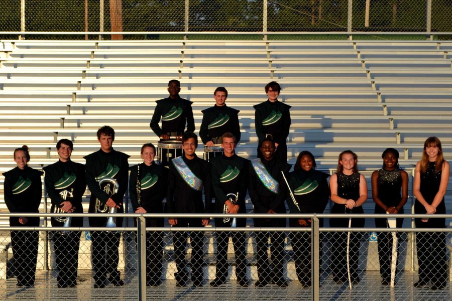 The previous year's marching band leadership members held great responsibilities over their sections.