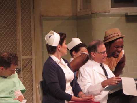 McMurphy's first encounter with the patients and most importantly Nurse Ratched, the dark villain of the story.