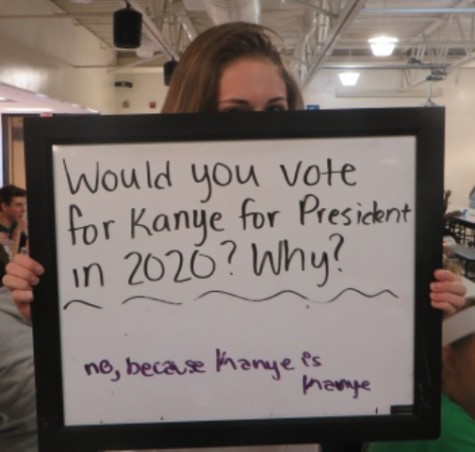 Freshman, Payton Edwards would not vote for Kanye, due to his personality.