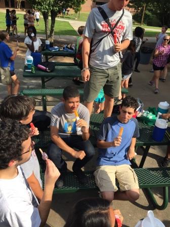Students enjoy they're treats and getting to hang out with their friends.