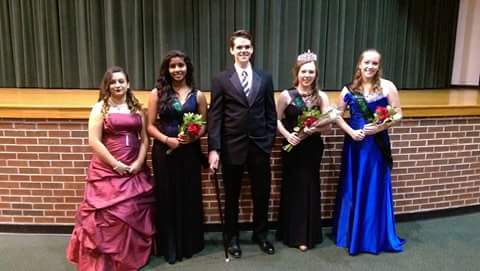 Junior SeKoixa Gonzalez, junior Tiffany Netto, senior Jacob Blevins, senior Mikeila McQueston, junior Meghan Keirn