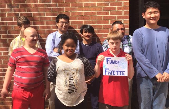 In total McIntosh raised over $1,100 in one week of donations for Funds for Fayette with C lunch donating the most of $428.13.