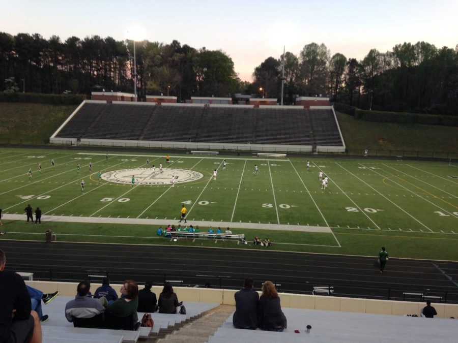 Morrow restarts the game after junior Taylor Malasek scored the Lady Chiefs sixth goal of the night.