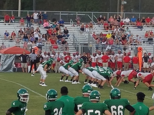 Chiefs face off against Pike County Pirates in pre-season scrimmage. Final score was 21-21.