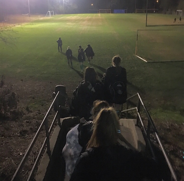 The girls varsity team played the scrimmage against Walton High School on Friday, Feb. 3.