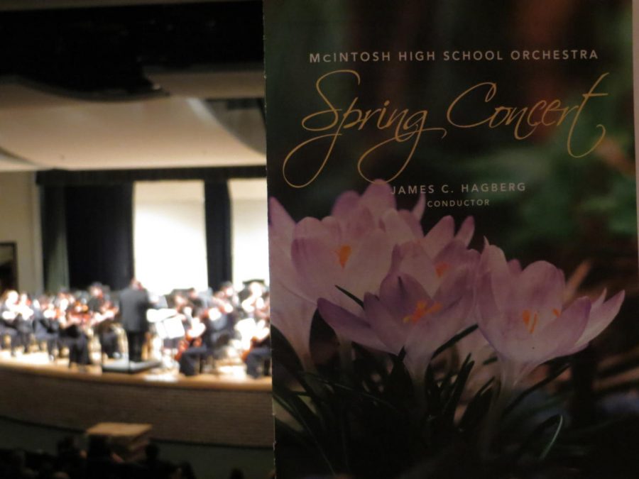 The McIntosh orchestra performed their spring end of the year concert on Friday, May 5.
