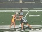 Junior Delayne Barro faces off against Holly Innocents Episcopal.