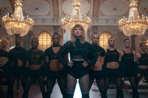 Taylor Swift performs in her music video for Look What You Made Me Do.
