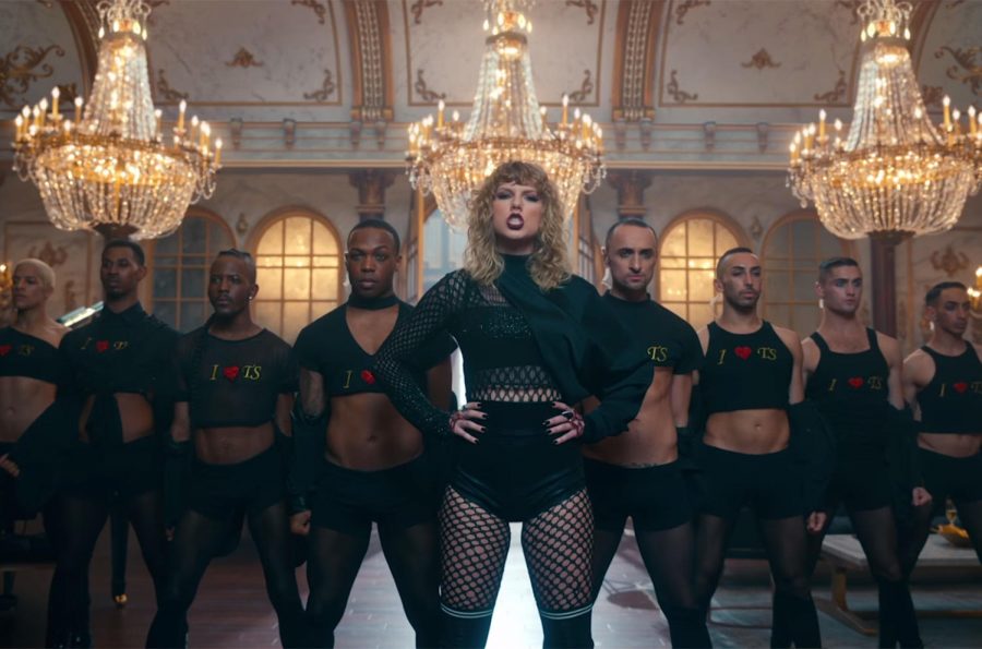 Taylor Swift performs in her music video for "Look What You Made Me Do."