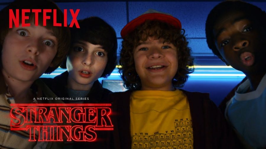One of the teaser images that greet viewers as they prepare to binge watch Stranger Things 2.