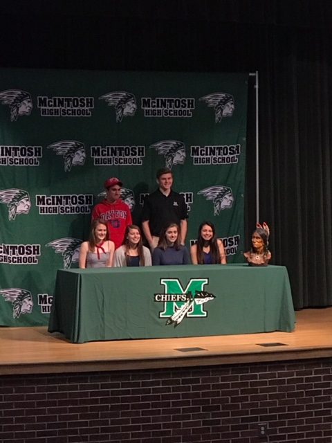 McIntosh student athletes came together on Wednesday, February 7 for National Signing Day.