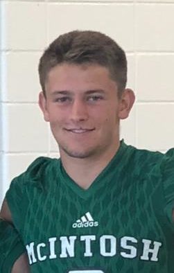 Athlete of the Week Dane Kinamon at Media Day in August 2018.
