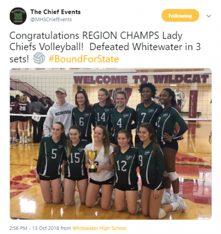 Varsity Volleyball enters state tournament