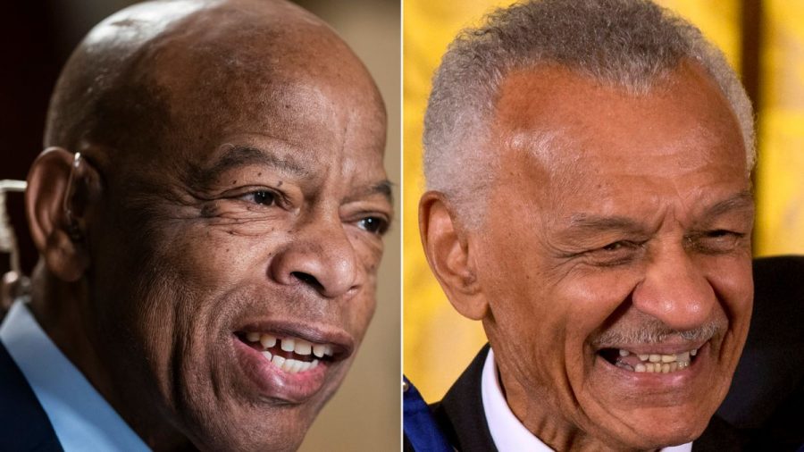 Photo of U.S. Congressman  John Robert Lewis and Rev. Cordy Tindell Vivian who both died on Fri. July 17 and were leaders in the Civil Rights Movement.  