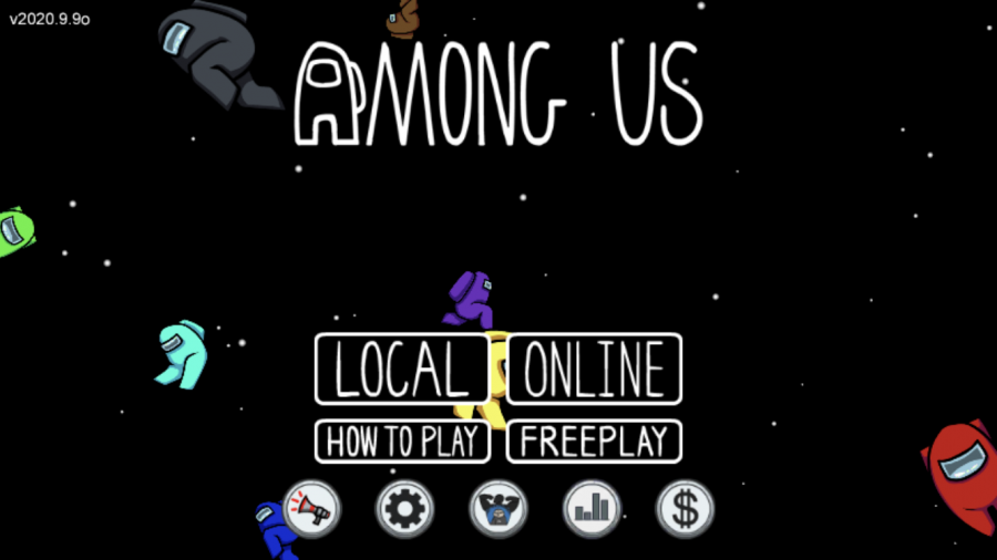 Home screen on the mobile game