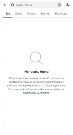 TikTok is aware of the trend and is starting to restrict users ability to participate and share.