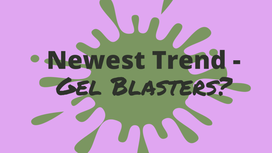 One of the newest trends to hit McIntosh is gel blasters. Graphic by Zara Morgan