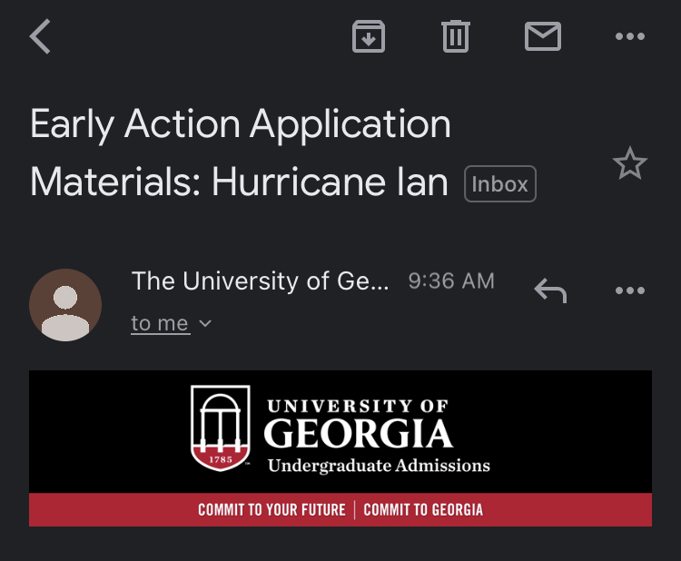 University of Georgia changes SAT policies in advance of Hurricane Ian