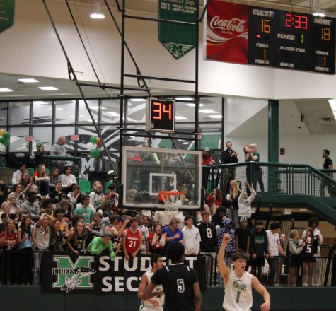 Photo of McIntosh home basketball game, courtesy of the Legend Yearbook.
