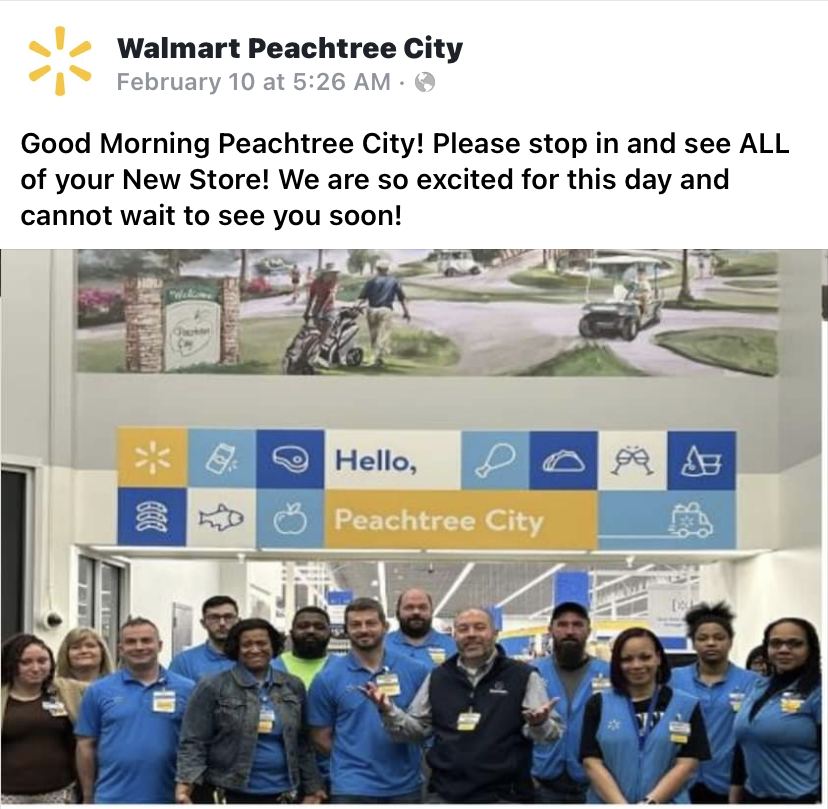 The post was followed with more photos throughout the store of new stocked departments. Walmart vision center and their hours were remodeled. The vision center has new hours that became effective Mar. 11.
